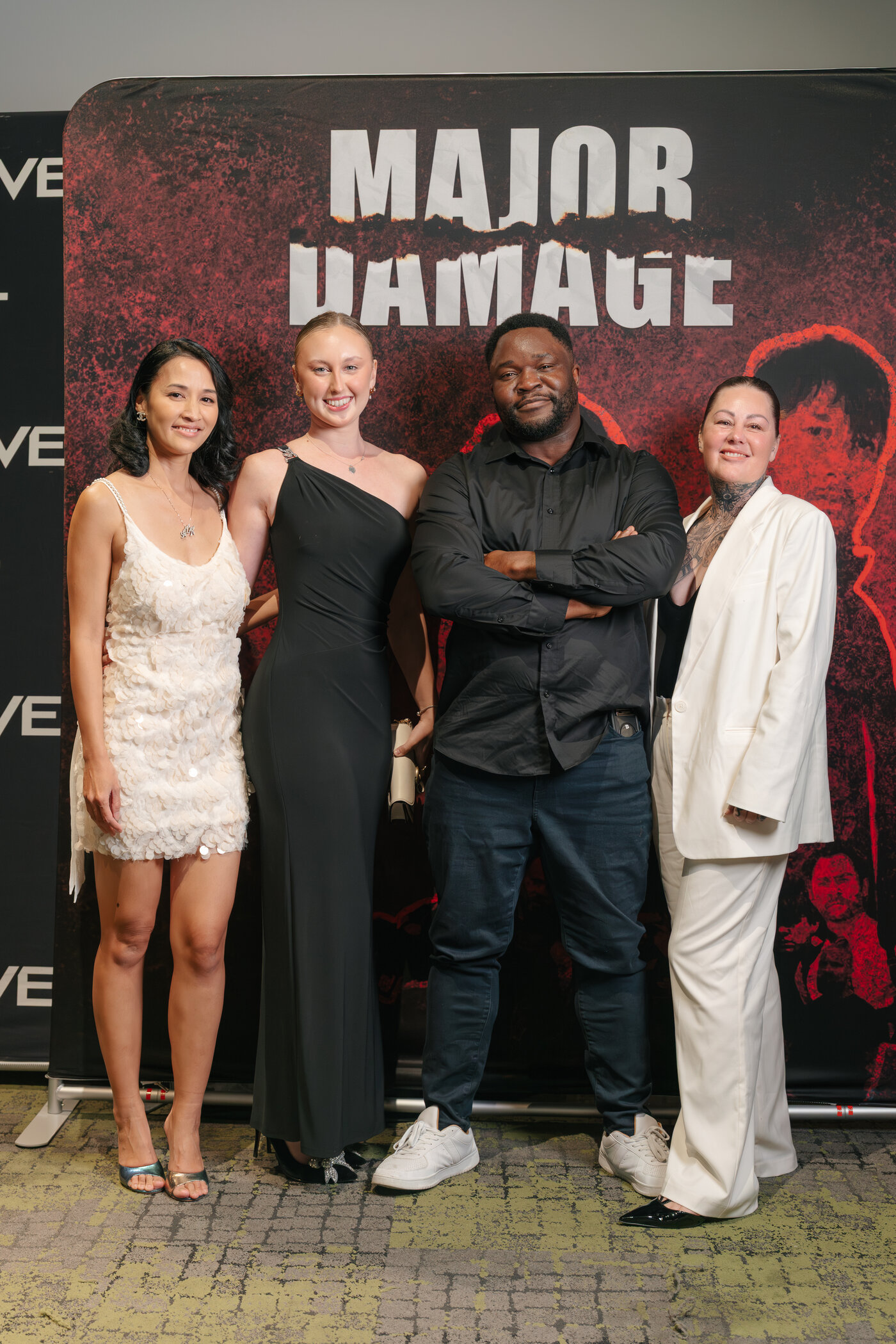 Madeleine Powell at the Major Damage red carpet premiere