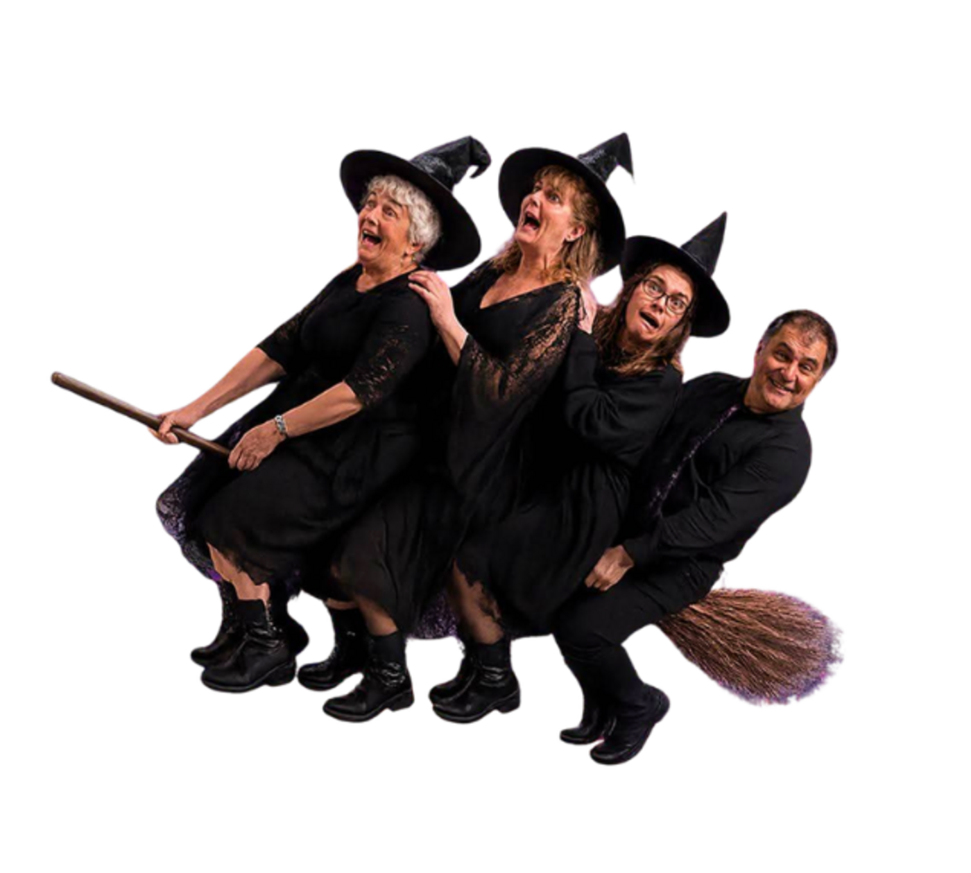 Cast of UpStage Theatre's Coven on Grey Street